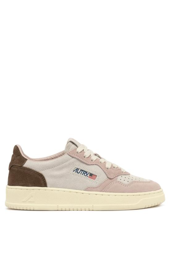 25SS 오트리 메달리스트 로우 레더 스니커즈 AULW TS04PWD EBONY Neutrals