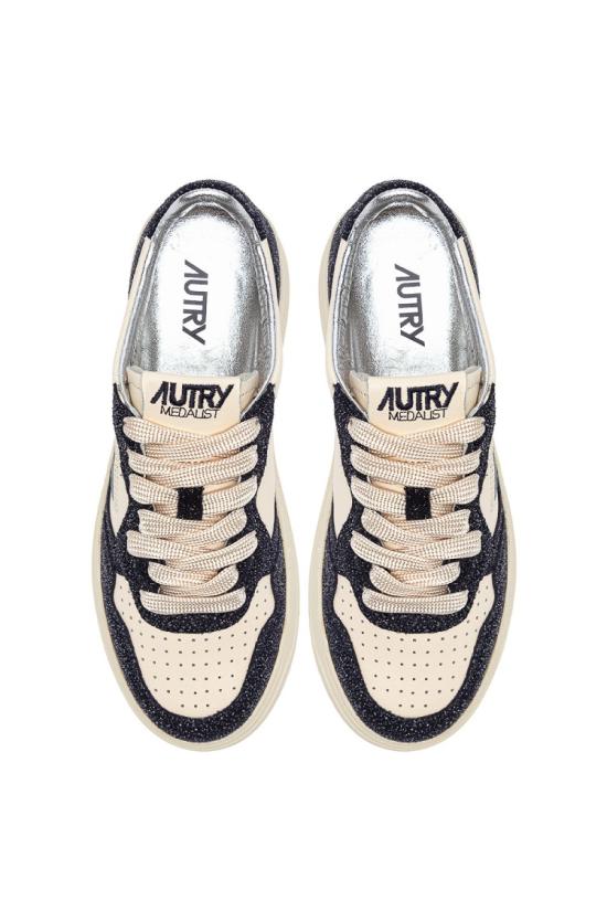 25FW 오트리 메달리스트 로우 레더 스니커즈 AULW TA04MARSH BLUE Neutrals - AUTRY