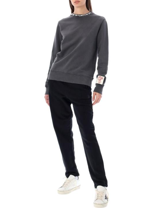 26FW 골든구스 크리스탈 스웨트셔츠 GWP01223P00067260318 Grey - GOLDEN GOOSE