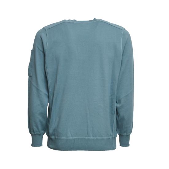 26SS 씨피 컴퍼니 코튼 씨 아일랜드 크루넥 렌즈 스웨터 20CMKN102A110560A Blue - C.P. COMPANY