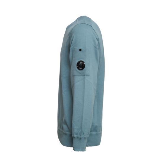 26SS 씨피 컴퍼니 코튼 씨 아일랜드 크루넥 렌즈 스웨터 20CMKN102A110560A Blue - C.P. COMPANY