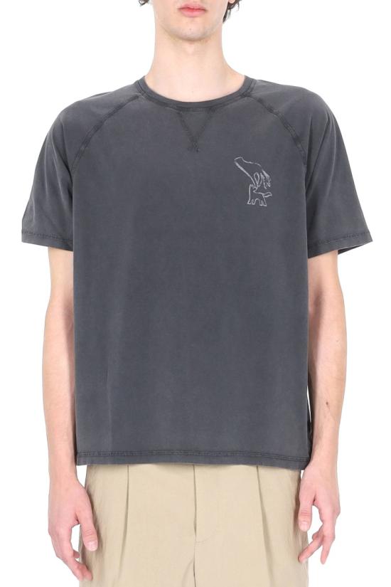 26SS 메종키츠네 반팔 티셔츠 QM00103KJ7036BLACK FADED Grey