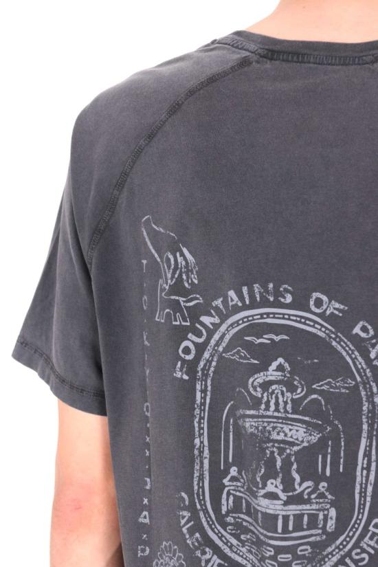 26SS 메종키츠네 반팔 티셔츠 QM00103KJ7036BLACK FADED Grey - MAISON KITSUNE