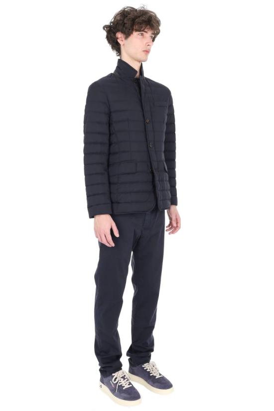 26SS 무레르 숏패딩 ZAVYER S3DARK BLU Black - MOORER