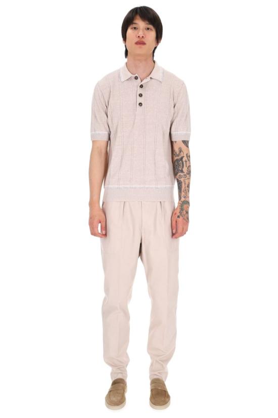 26SS 일레븐티 폴로 티셔츠 M76MAGM42 MAG0M018021301 Neutrals - ELEVENTY