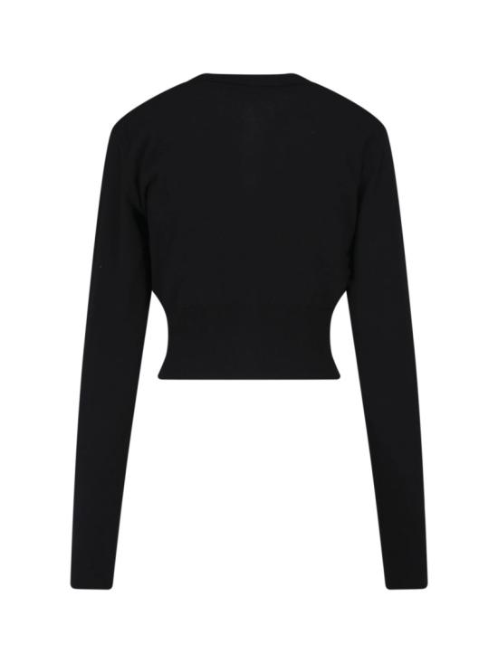 26FW 비비안웨스트우드 베아 크롭드 가디건 1803002U Y001VN402 Black - VIVIENNE WESTWOOD