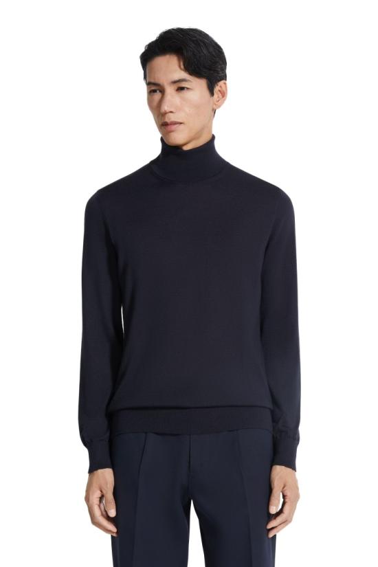 25FW 에르메네질도제냐 니트웨어 E8J00 120B98 Black - ERMENEGILDO ZEGNA
