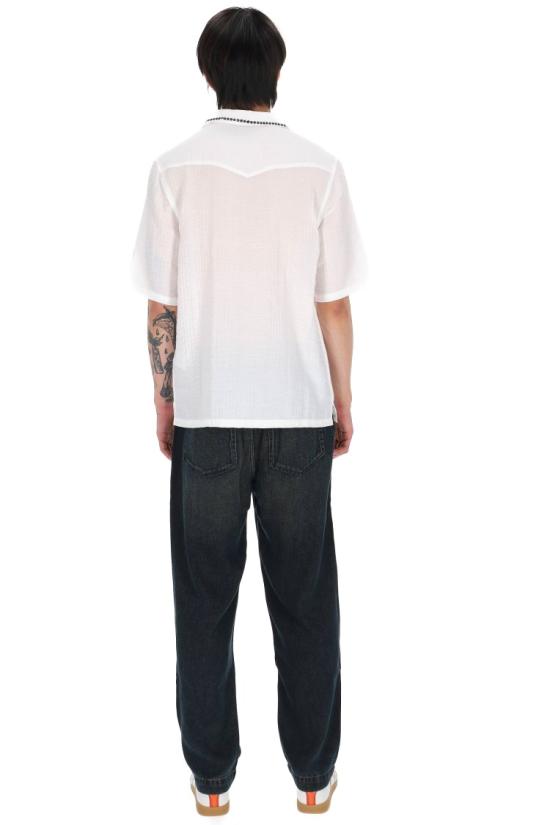 26SS 오피신 제네랄 셔츠 MSHI005WHITE BLACK Purple - OFFICINE GENERALE