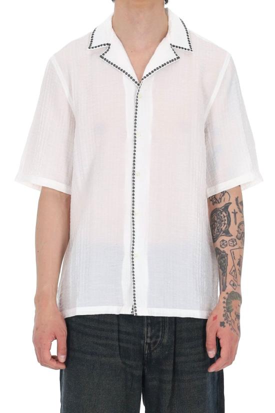 26SS 오피신 제네랄 셔츠 MSHI005WHITE BLACK Purple
