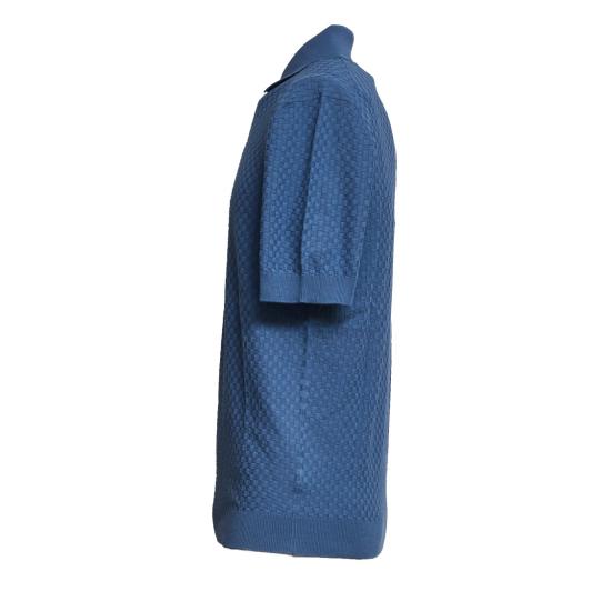 26SS 필리포 드 로렌티스 폴로 티셔츠 PL1MCCR14Q Blue - FILIPPO DE LAURENTIIS