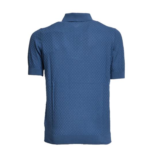 26SS 필리포 드 로렌티스 폴로 티셔츠 PL1MCCR14Q Blue - FILIPPO DE LAURENTIIS
