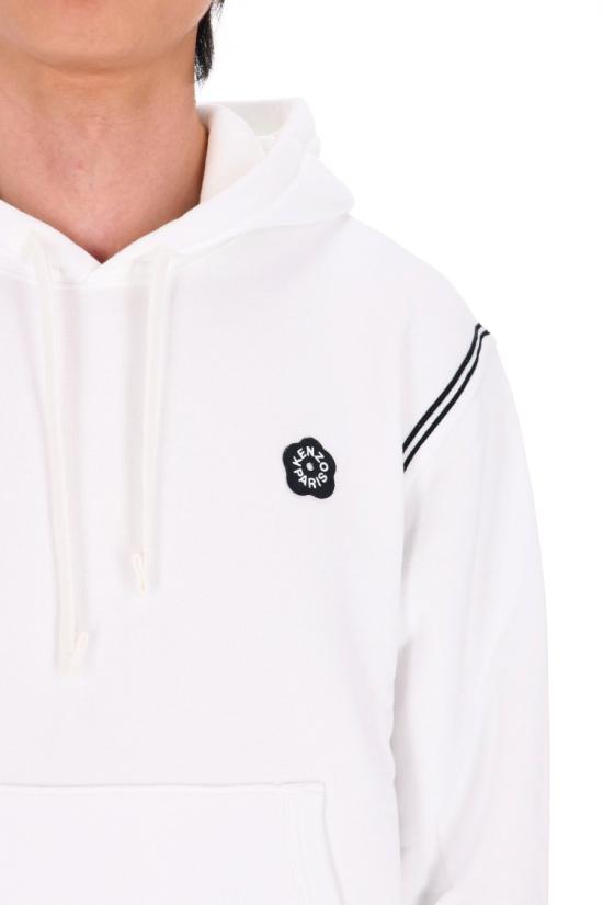 26SS 겐조 보케 플라워 2.0 엠브로이더드 후드 티셔츠 FG55HO5024MJ02 White - KENZO