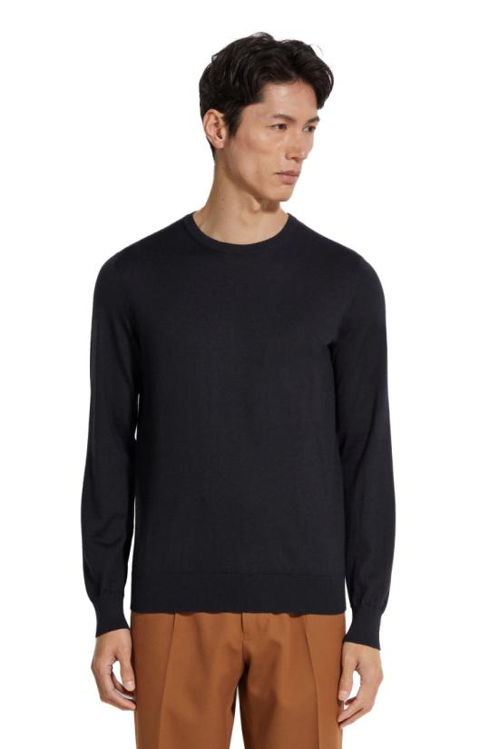 26SS 에르메네질도제냐 니트웨어 E8J00 110B98 Blue - ERMENEGILDO ZEGNA