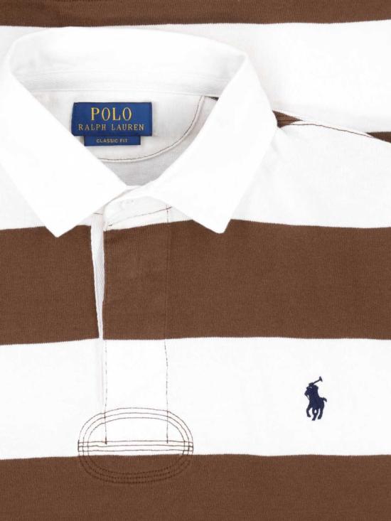 26FW 폴로 랄프로렌 아이코닉 럭비 셔츠 710 717116055 Brown - POLO RALPH LAUREN