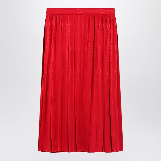 26FW 구찌 스커트 865115ZAM48 Red - GUCCI