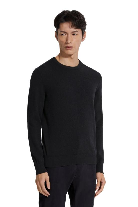 25FW 에르메네질도제냐 니트웨어 E8K10 110K09 Black - ERMENEGILDO ZEGNA