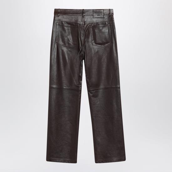 26FW 에스막스마라 가죽 팬츠 SMMPESCALE Brown - 'S MAX MARA
