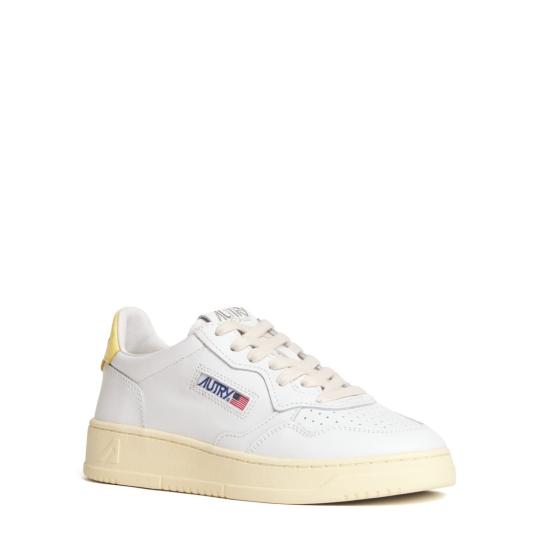 26SS 오트리 메달리스트 로우 레더 스니커즈 AULWLL09 White - AUTRY