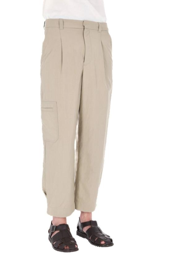 26SS 메종키츠네 스트레이트 팬츠 QM01106WW9082TEA LEAF Neutrals - MAISON KITSUNE