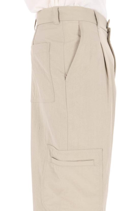 26SS 메종키츠네 스트레이트 팬츠 QM01106WW9082TEA LEAF Neutrals - MAISON KITSUNE