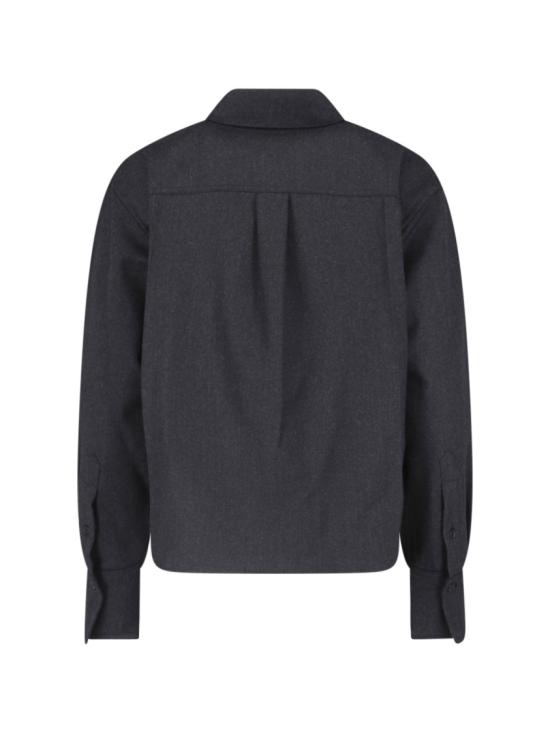 26FW 빅토리아 베컴 셔츠 1326WSH007474FDARK GREY MELANGE Black - VICTORIA BECKHAM