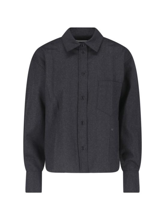 26FW 빅토리아 베컴 셔츠 1326WSH007474FDARK GREY MELANGE Black