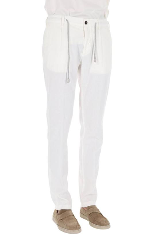26SS 일레븐티 스트레이트 팬츠 M75PANB21 TET0M00401 White - ELEVENTY