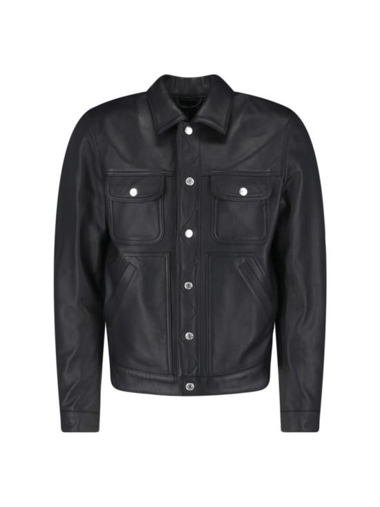 26FW 디스퀘어드2 가죽 자켓 S74AM1571 SY1491900 Black