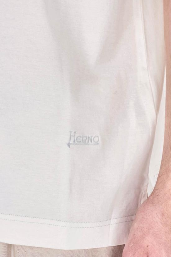 26SS 에르노 반팔 티셔츠 JG000281U1000 White - HERNO