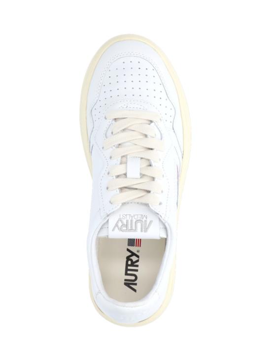 26FW 오트리 메달리스트 로우 레더 스니커즈 AULWLL15 White - AUTRY