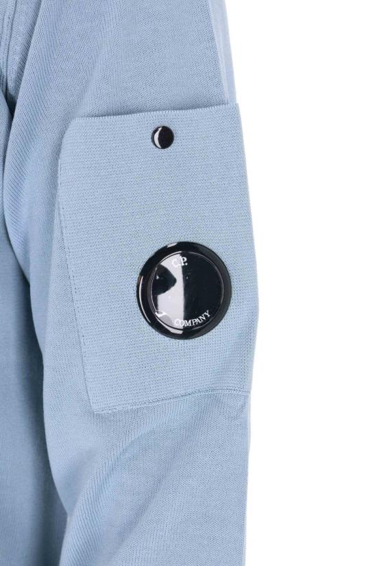 26SS 씨피 컴퍼니 코튼 크레이프 크루넥 렌즈 스웨터 20CMKN105A 006323O809 Blue - C.P. COMPANY