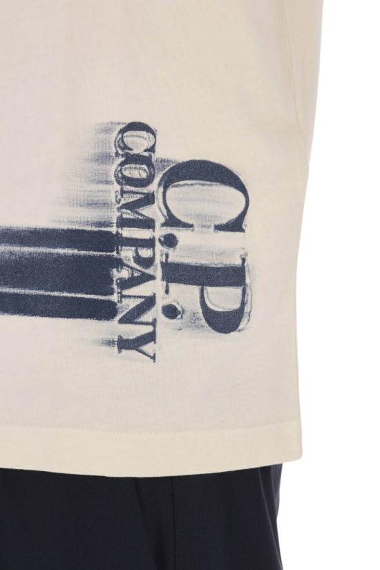 26SS 씨피 컴퍼니 반팔 티셔츠 20CMTS293A 005431G114 Neutrals - C.P. COMPANY