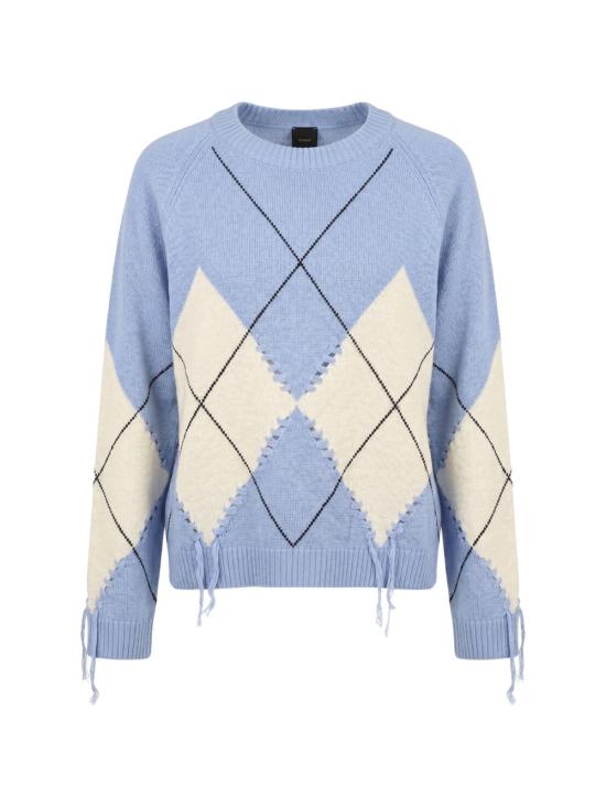 26FW 핑코 스웨터 107377 A3JEEC4 LIGHT BLUE CREAM