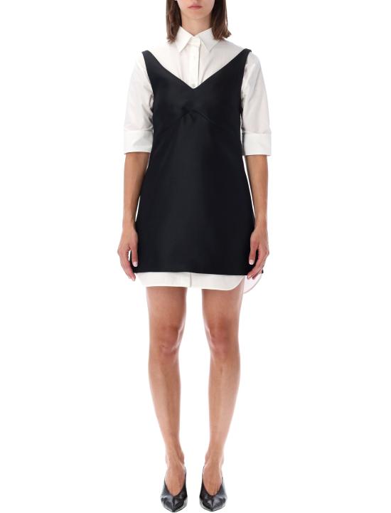 26FW 발렌시아가 하이브리드 셔츠 미니 드레스 A00296TUT22 1000 Nero