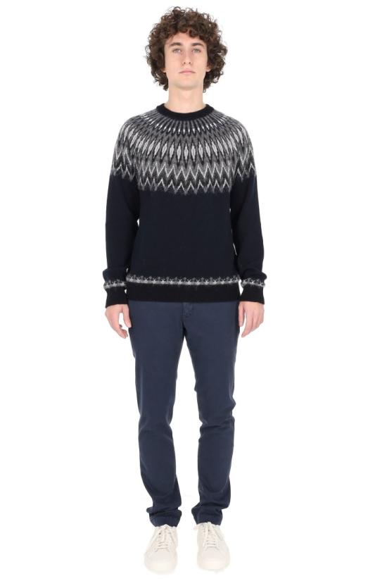 25FW 로베르토 콜리나 니트웨어 253M3500110 Black - ROBERTO COLLINA
