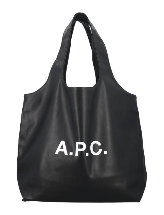 26FW 아페쎄 나논 로고 토트백 M61565PUAATLZZ Black - A.P.C.