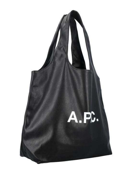 26FW 아페쎄 나논 로고 토트백 M61565PUAATLZZ Black - A.P.C.