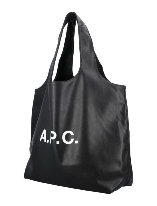 26FW 아페쎄 나논 로고 토트백 M61565PUAATLZZ Black - A.P.C.