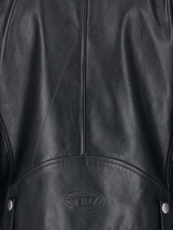 26FW 디젤 L-UNATIC 왁스드 레더 자켓 A21902 0CECH9XX Black - DIESEL