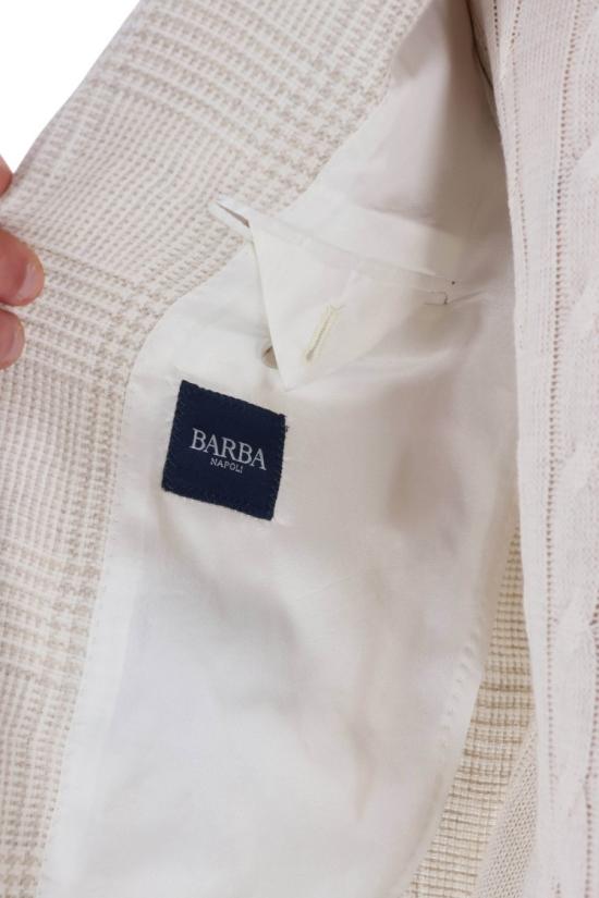 26SS 발바 수트 자켓 JIMMY 530170010 White - BARBA