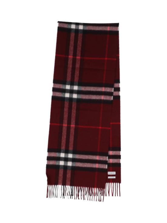 26FW 버버리 체크 캐시미어 스카프 8112639A1308 Burgundy