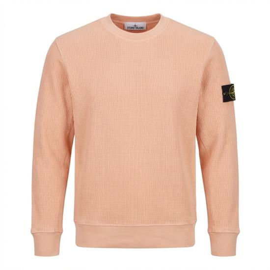 26SS 스톤 아일랜드 오가닉 코튼 와플 플리스 레귤러핏 크루넥 스웨트셔츠 L1S156100056 S0044 Neutrals