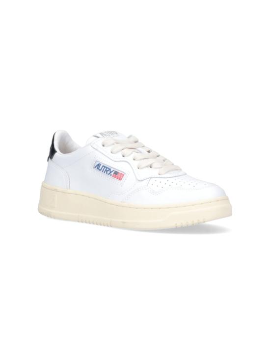 26FW 오트리 메달리스트 로우 레더 스니커즈 AULWLL22 White - AUTRY