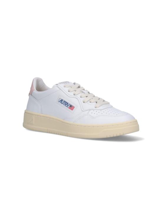 26FW 오트리 메달리스트 로우 레더 스니커즈 AULWLL16 White - AUTRY