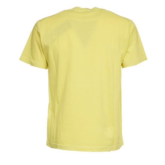26SS 스톤 아일랜드 오가닉 코튼 저지 피사토 이펙트 티셔츠 L1S152100026 S0057 Gold - STONE ISLAND