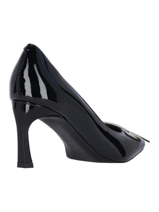 26FW 로저비비에 트럼펫 메탈 버클 펌프스 RVW40015280D1PB999 Black - ROGER VIVIER
