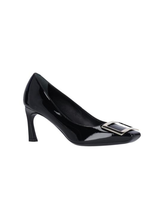 26FW 로저비비에 트럼펫 메탈 버클 펌프스 RVW40015280D1PB999 Black - ROGER VIVIER