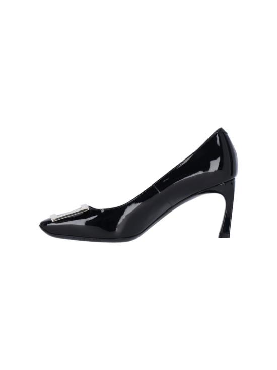 26FW 로저비비에 트럼펫 메탈 버클 펌프스 RVW40015280D1PB999 Black - ROGER VIVIER
