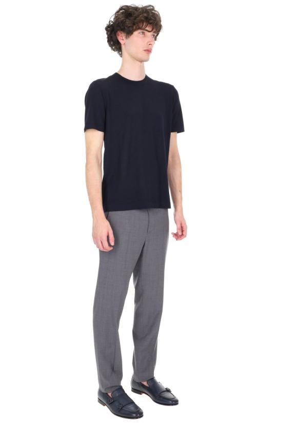 26SS 에르메네질도제냐 반팔 티셔츠 UH15M9A3 TSHB09 Black - ERMENEGILDO ZEGNA
