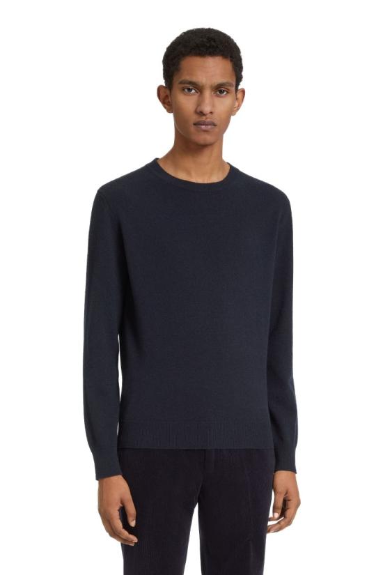 25FW 에르메네질도제냐 니트웨어 E8K10 110 2B98 Black - ERMENEGILDO ZEGNA